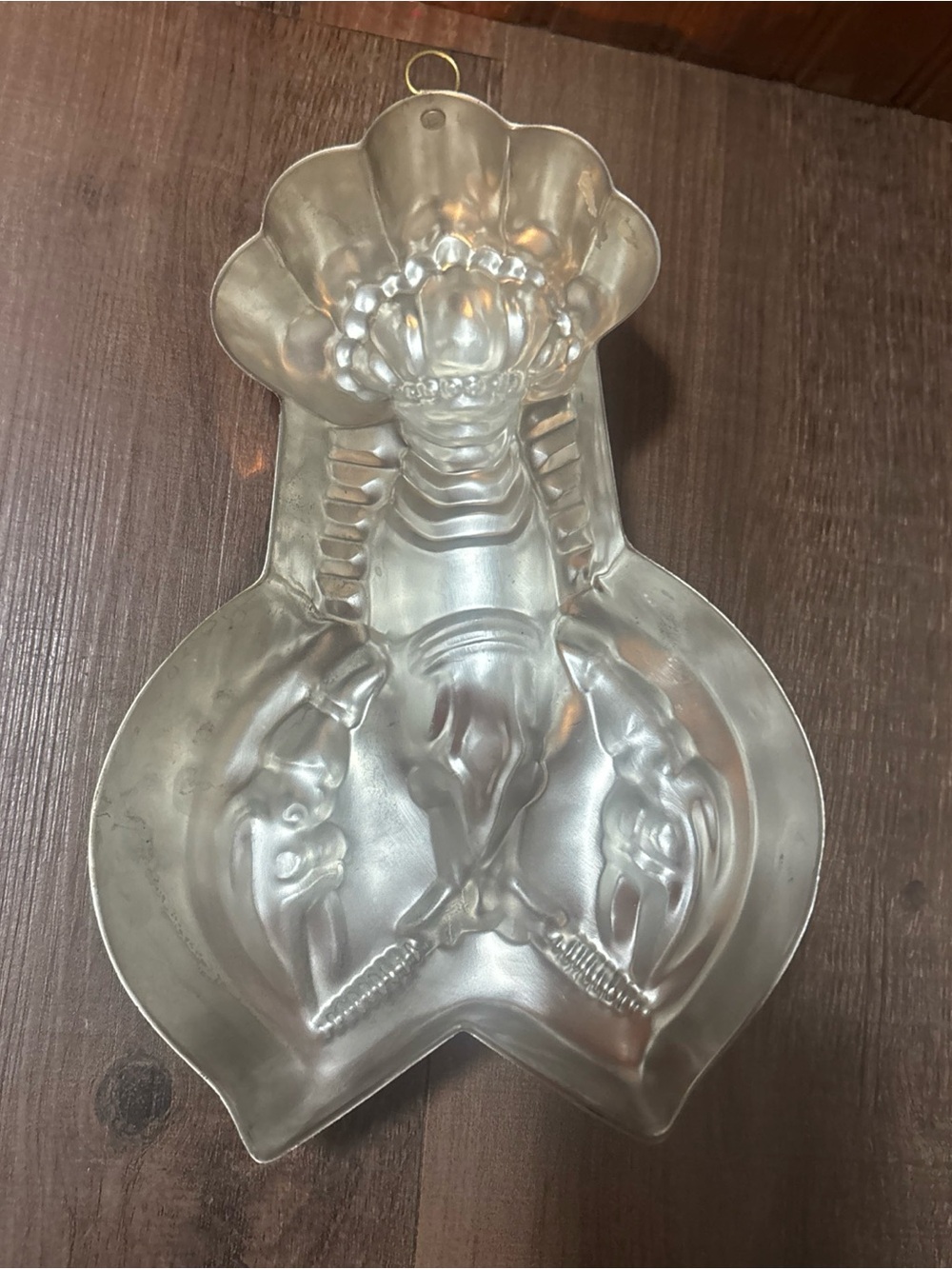 Copper Lobster Jelly Mold - Shiny Copper Tone - Picture 2 of 3
